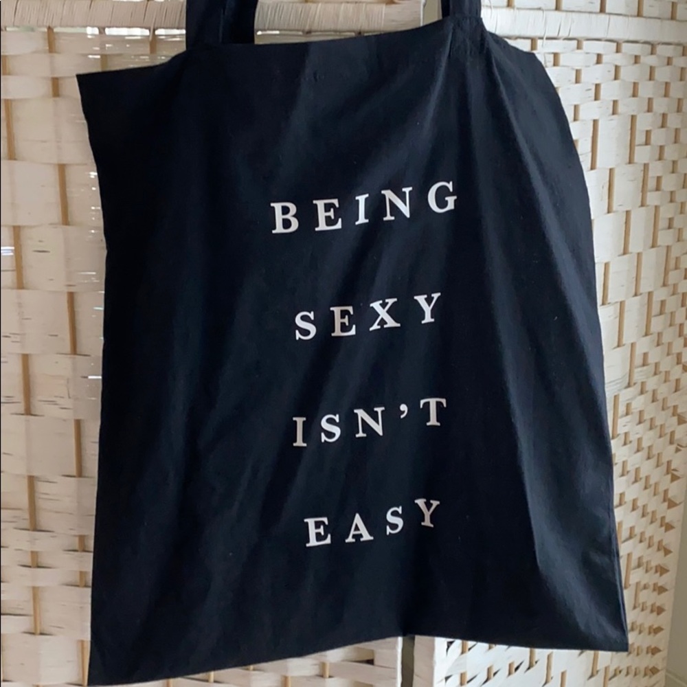 Being Sexy Black Tote Bag 🤍